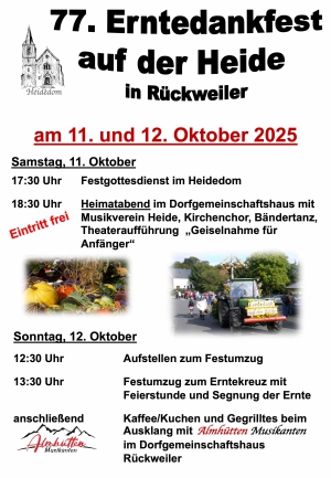 Programm Erntedankfest